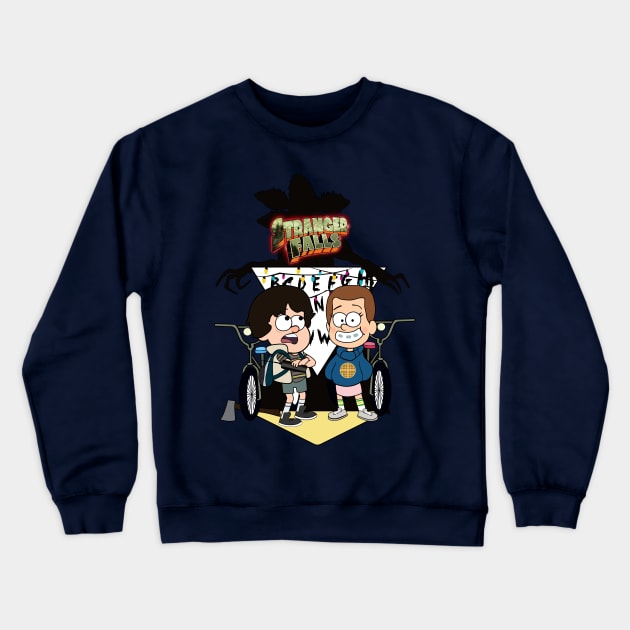 Stranger Falls + Crewneck Sweatshirt by mia_music